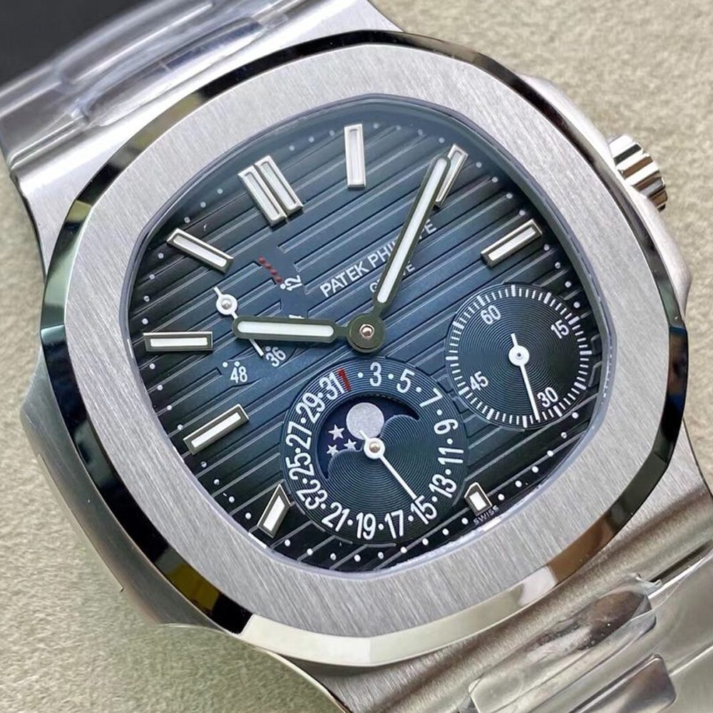 파텍필립 노틸러스 컴플리케이션 문페이즈 블루 다이얼 SS브레이슬릿 40mm 5712