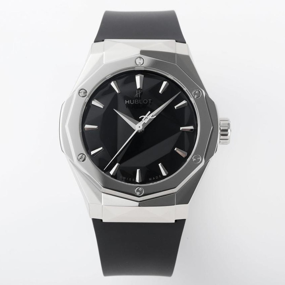 위블로 클래식 퓨전 올린스키 블랙 다이얼 실버 블랙 러버밴드 40mm 550.NS.1800.RX.ORL19