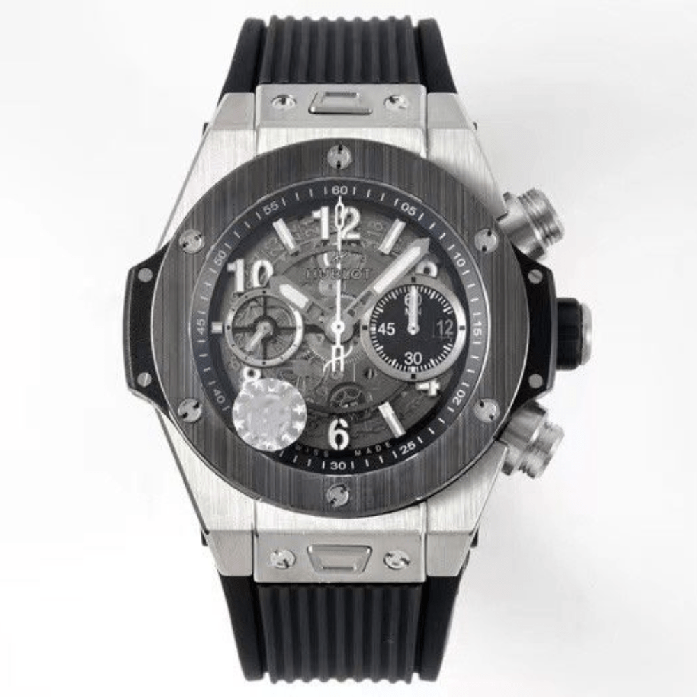 위블로 빅뱅 유니코 티타늄 블랙 러버 스트랩 44mm 421.NM.1170.RX