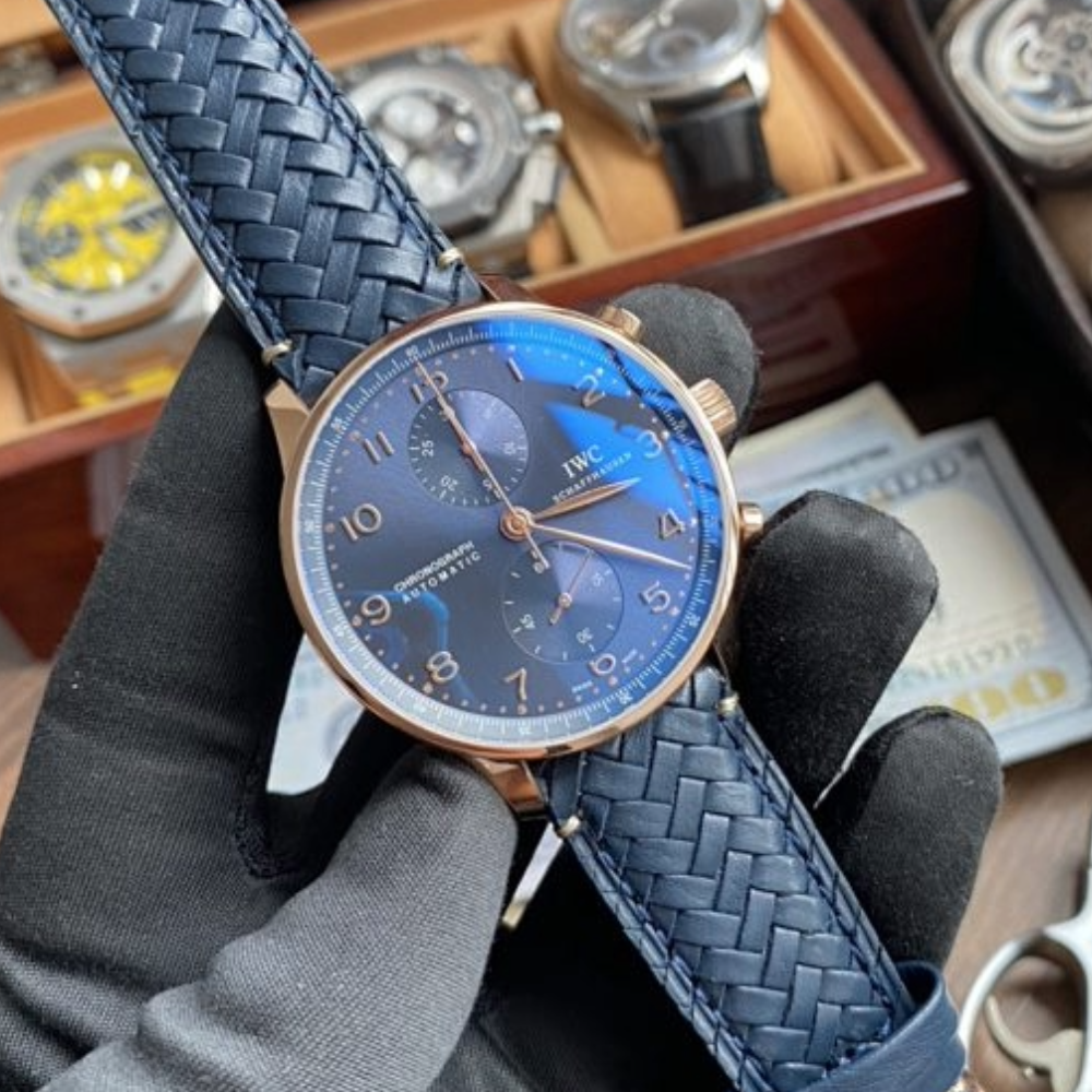 IWC 포르투기저 크로노그래프 부티크 에디션 포멀 스트랩 41mm IW371614