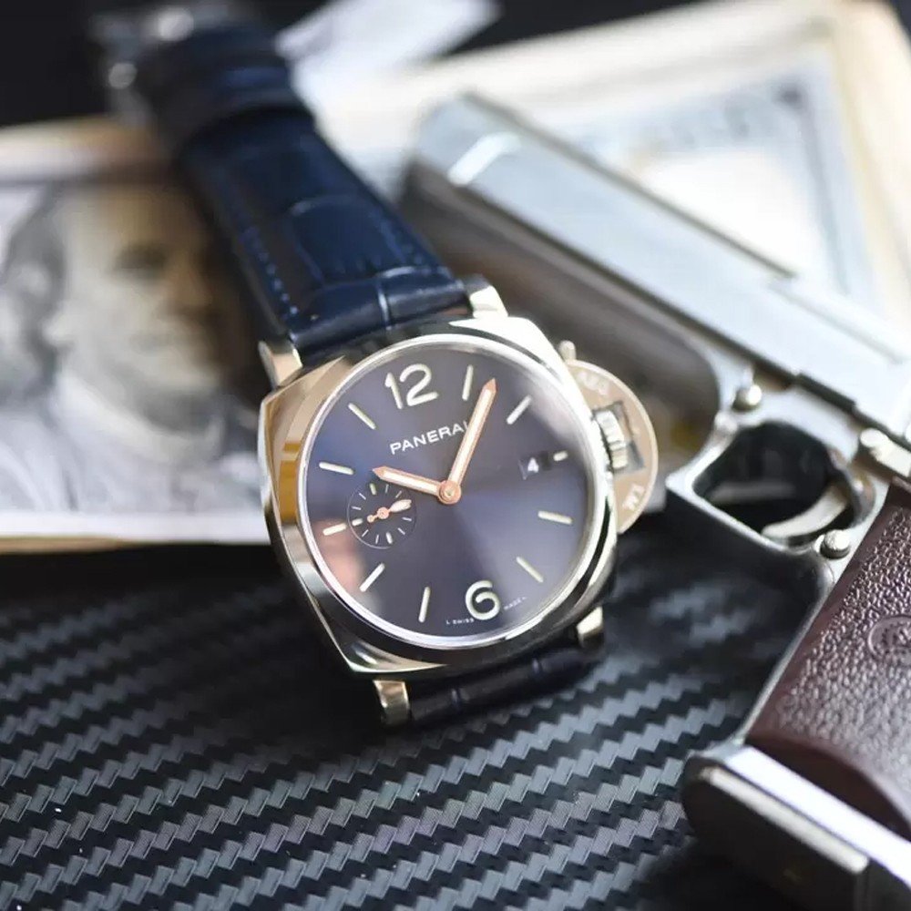 파네라이 루미노르 블루 다이얼 레더 스트랩 42mm PAM01274