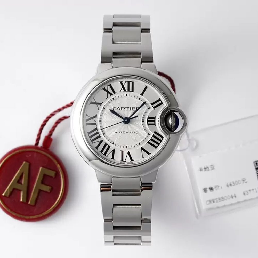 발롱 블루 드 까르띠에 화이트 다이얼 33mm 여성용시계 WSBB0044