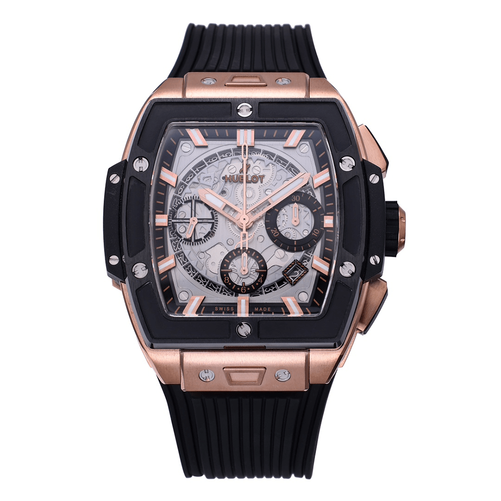위블로 스피릿 오브 빅뱅 블랙 티타늄 킹 골드 러버 스트랩 42mm 642.OM.0180.RX
