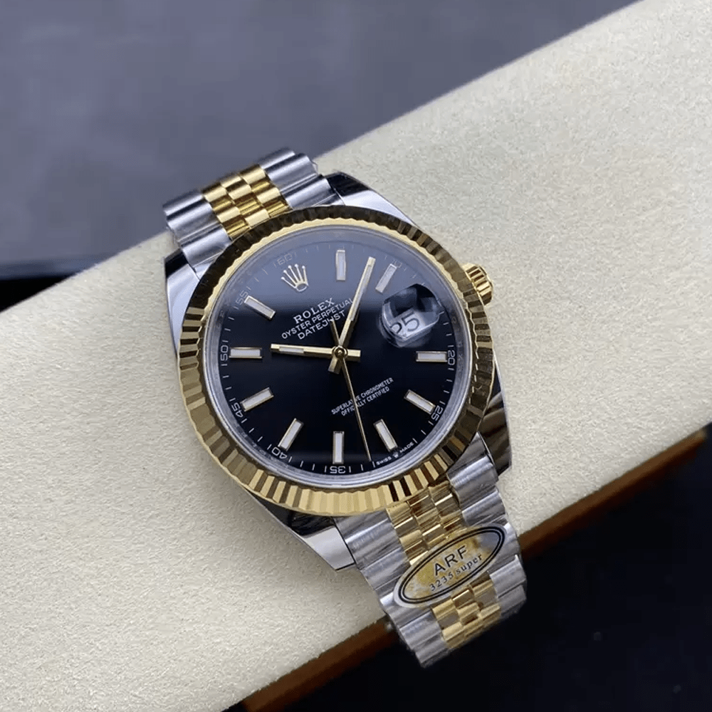 롤렉스 데이저스트 검판 다이얼 바인덱스 YG 콤비 쥬빌레 41mm 126333