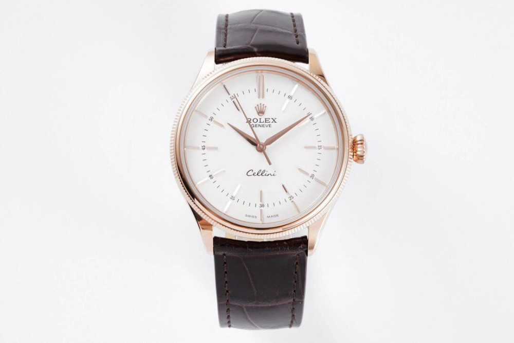 롤렉스 셀리니 로즈골드 화이트 다이얼 39mm m50505-0020(정품급)