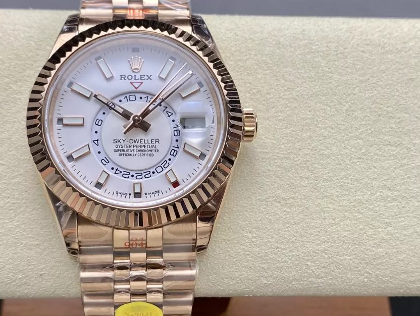 롤렉스 스카이드웰러 화이트 다이얼 로즈골드 금통 쥬빌레 42mm 336935